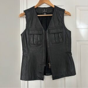 INC International Concepts Women's Black Vest